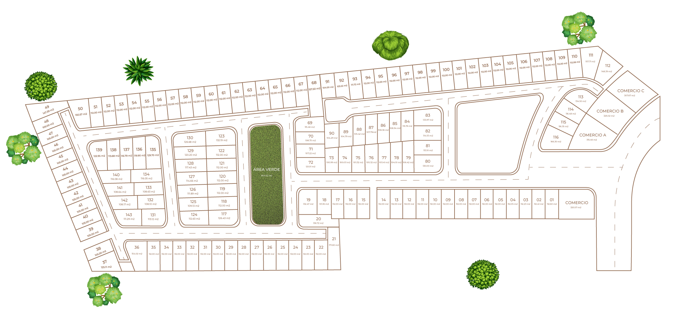 Plano oficial de disponibilidad Puerta Manglar